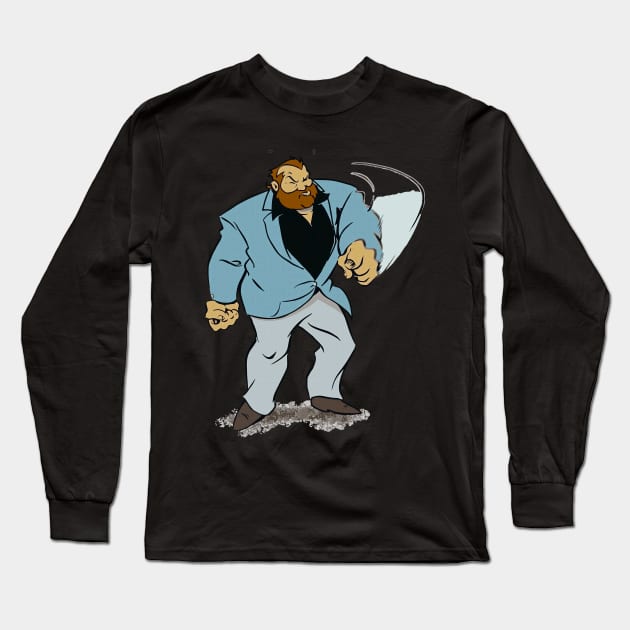 bulldozer Long Sleeve T-Shirt by zicococ